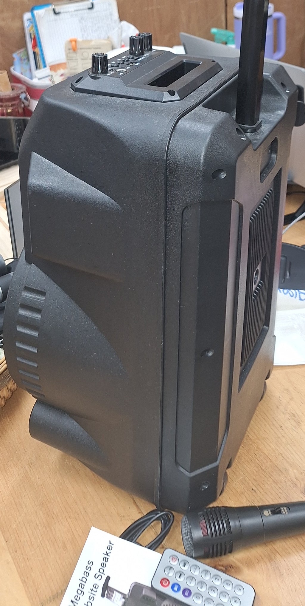 Tzumi Megabass LED/Bluetooth/Karaoke Jobsite Speaker