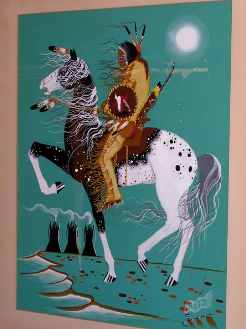 Rance Hood Signed Bleeding Painting ORGIONAL c-60's