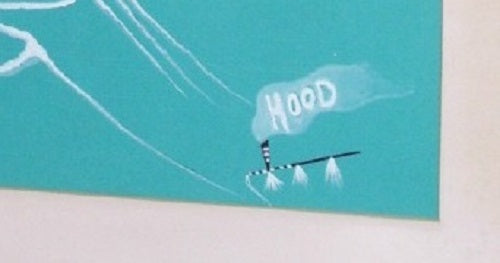 Rance Hood Signed Bleeding Painting ORGIONAL c-60's