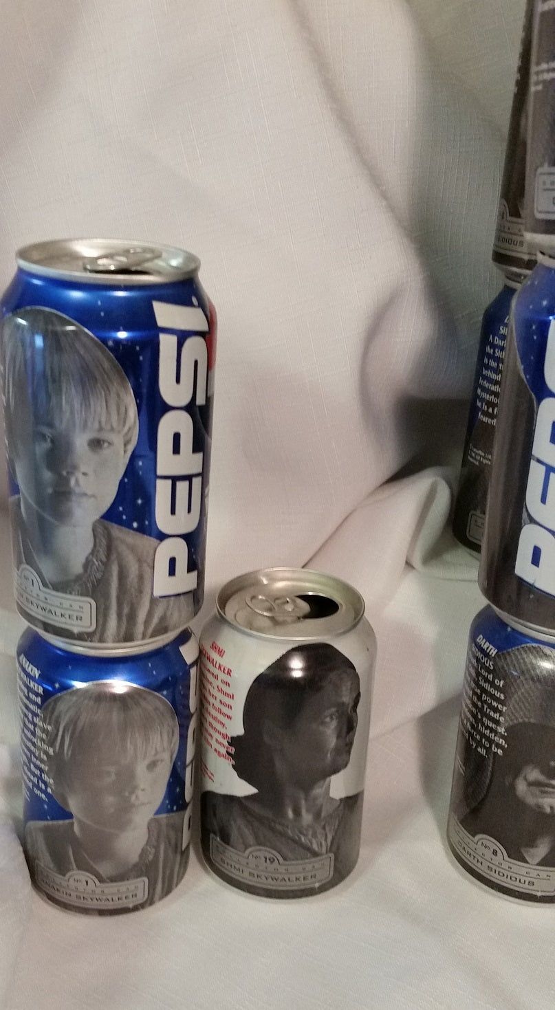 Star Wars Epsode I Pepsi Cans 26  2 Drink Cups  Book Mark