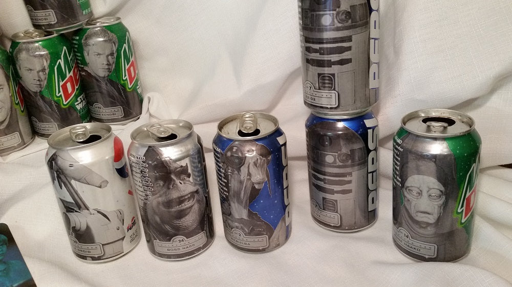 Star Wars Epsode I Pepsi Cans 26  2 Drink Cups  Book Mark
